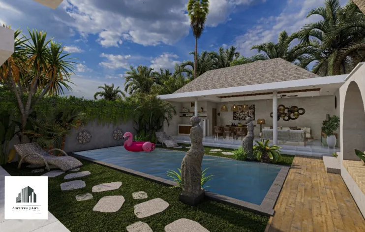 2 BR Modern Tropical Villa Di Segitiga Mas Seminyak Bali 2