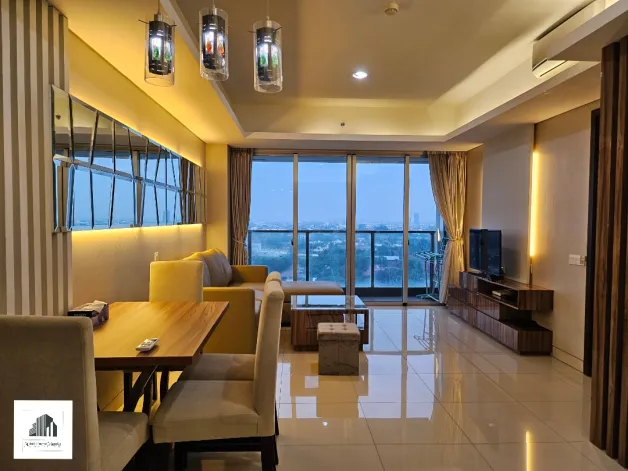 Apartemen Disewa 2 BR Intercon Modern Interior Apartemen Kemang Village 1 watermark_1726295818727